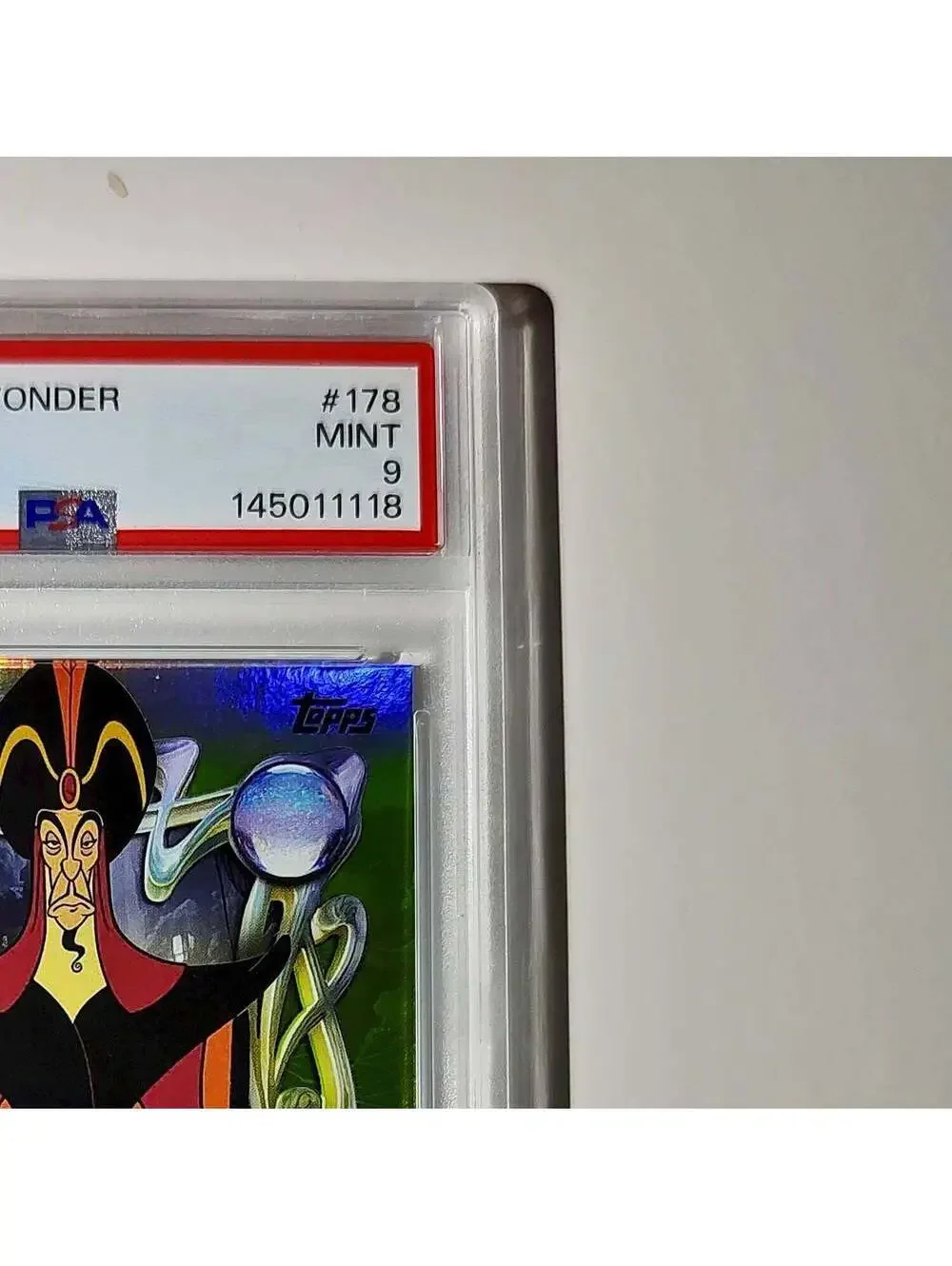 Jafar 2025 Topps Disney Wonder #178 Card Aladdin PSA 9